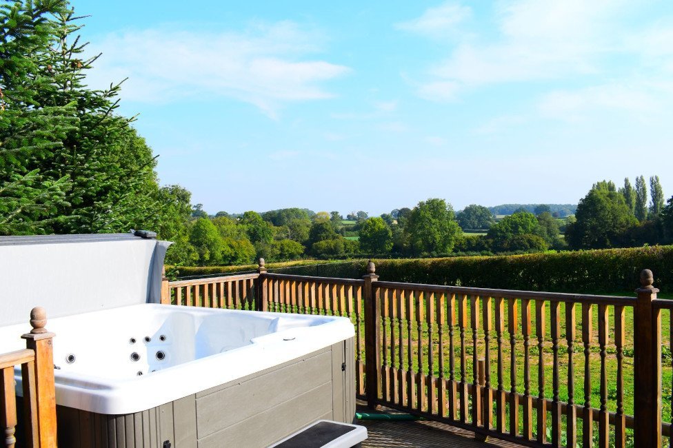 Bray Lodge hot tub view