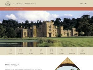 Hampton Court Castle website screenshot